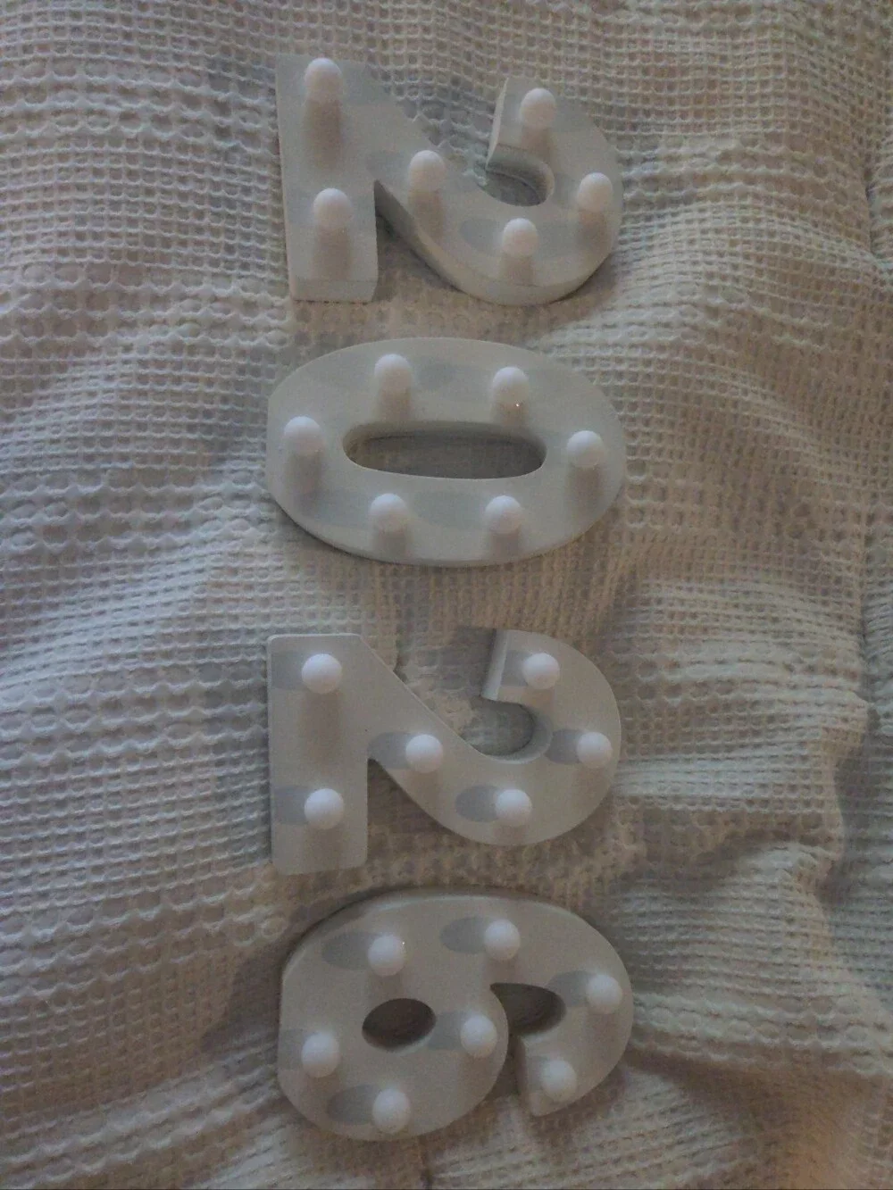 White Wood Marquee Numbers - 2026